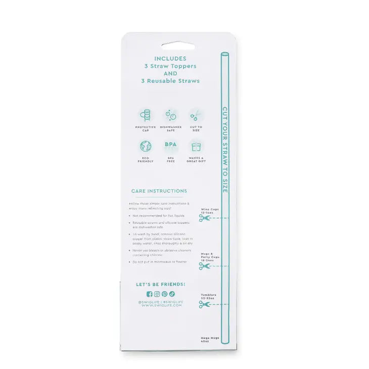 OH HAPPY DAY STRAW TOPPER SET