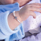 KIDS STERLING SILVER CROSS BRACELET