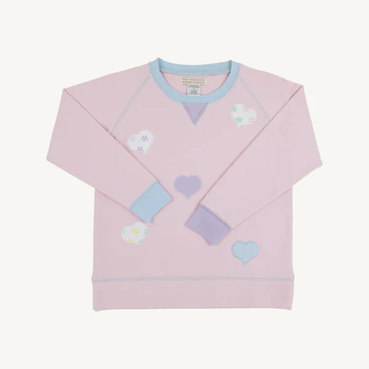 CASSIDY COMFY CREWNECK - PALM BEACH PINK/BUCKHEAD BLUE/LAUDEREDALE LAVENDER