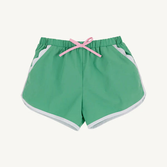 CHERYL SHORTS -GIBSON ISLAND GREEN W/WORTH WHITE