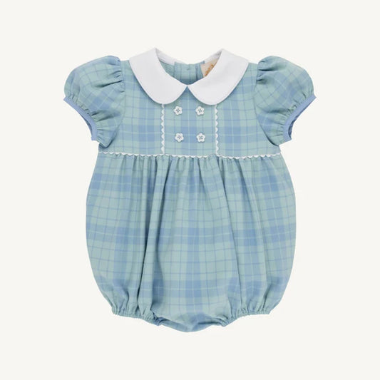 CINDY LOU BUBBLE - WOVEN AUDUBON PARK PLAID/WORTH WHITE