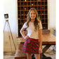 GIRLS SKIRT - RED PLAID