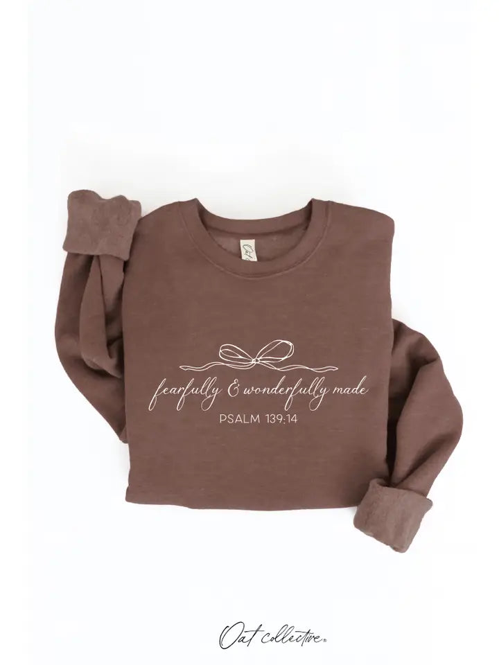 FEARFULLY AND WONDERFULLY MADE GRAPHIC SWEATSHIRT