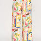 AUMMER PRINT ELASTIC WAIST PANTS - MULTI