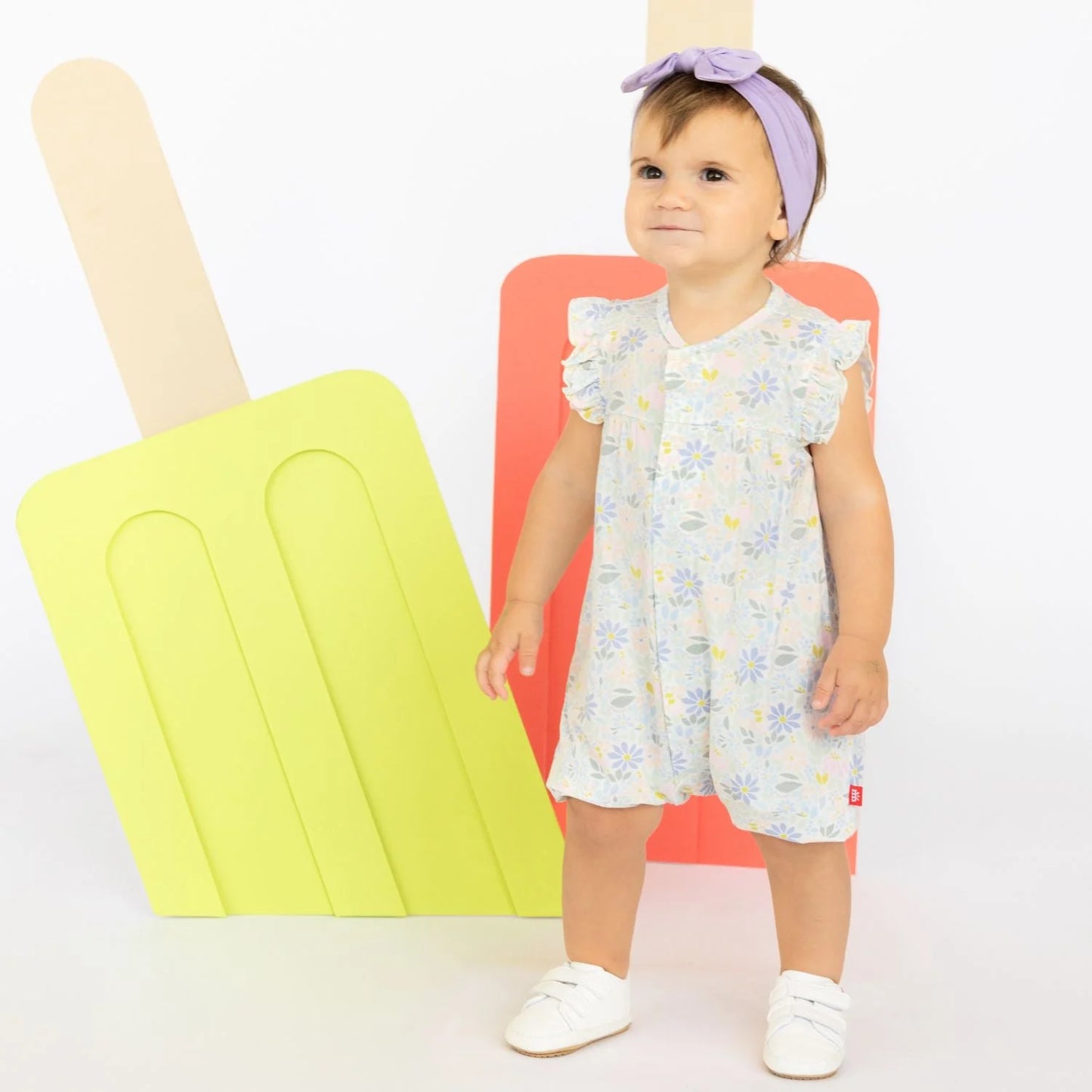 DARBY RUFFLE SLEEVE ROMPER