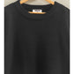 CROPPED OVERSIZED SWEATER - BLACK