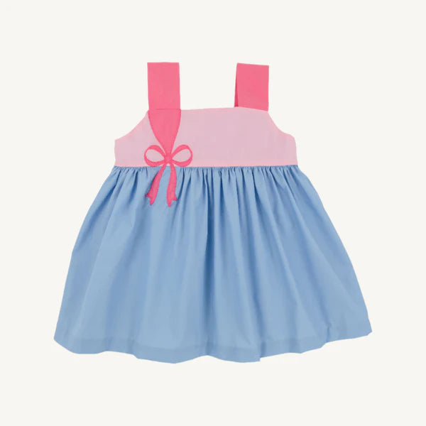 DEMI DRESS  - SARASOTA SKY/SANDPEARL PINK