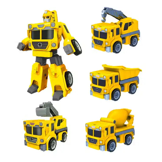TRUCK ROBOTS FOR KIDS - STEM ROBOT AND TRUCK YELLOW