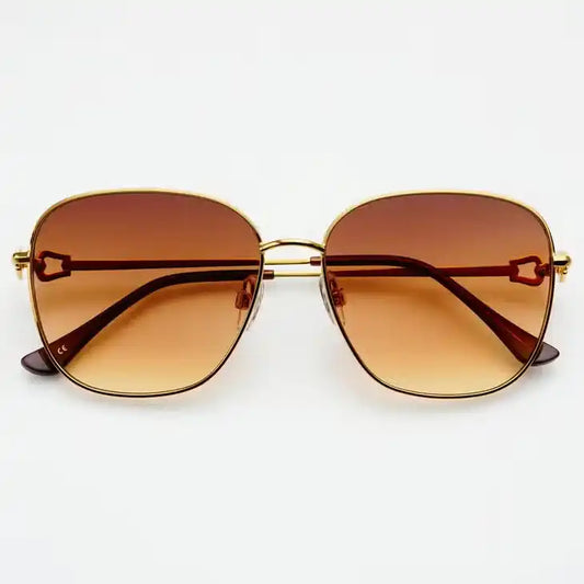 LEA SUNGLASSES - GOLD/BROWN
