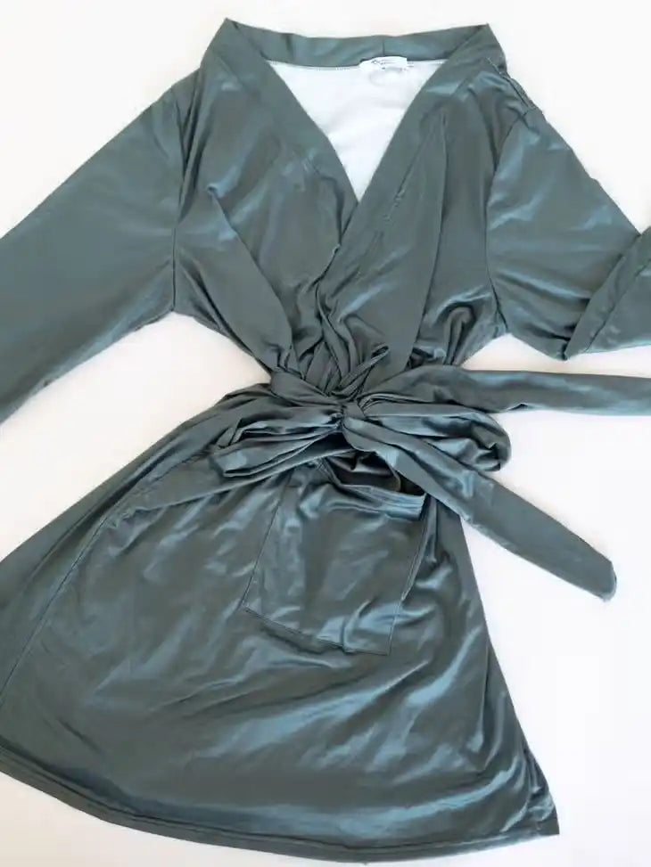 FOREST GREEN LADIES ROBE