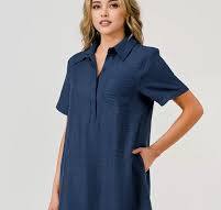 ELLIE DRESS - NAVY