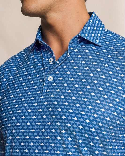 BOYS DRIVER FINTASTIC PRINTED POLO - OCEAN CHANNEL