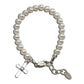 STERLING SILVER PEARL BABY CROSS BRACELET(0-1Y)