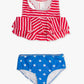 TWEEN GIRLS SHIMMER STARS & STRIPES FLOUNCE BIKINI