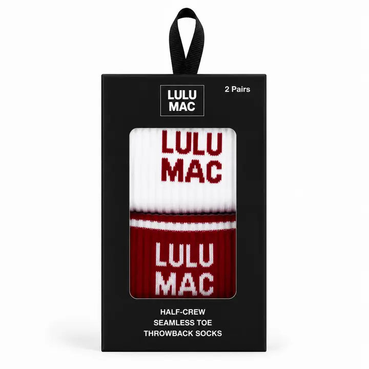 LULU MAC SOCKS 2PK SET - MANY OPTIONS