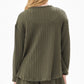 EMBOSSED KNIT TOP AND SKORT SET - OLIVE