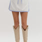 HIGH WAISTED SKORT - OFF WHITE