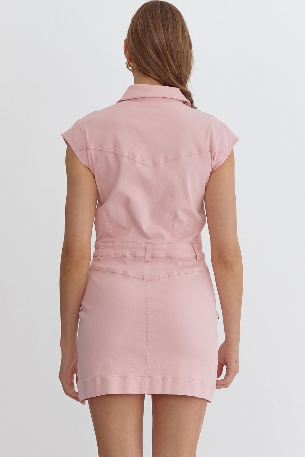 PINK DEMIN DRESS