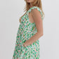 SLEEVELESS MINI DRESS - GREEN