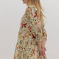 POLPIN TIERED MINI DRESS - OLIVE RUST