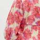 FLORAL BABYDOLL PULLOVER MINI DRESS - RED