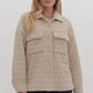 QUILTED SHACKET - ECRU
