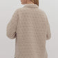QUILTED SHACKET - ECRU