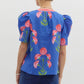 FLORAL PRINT TOP - BLUE