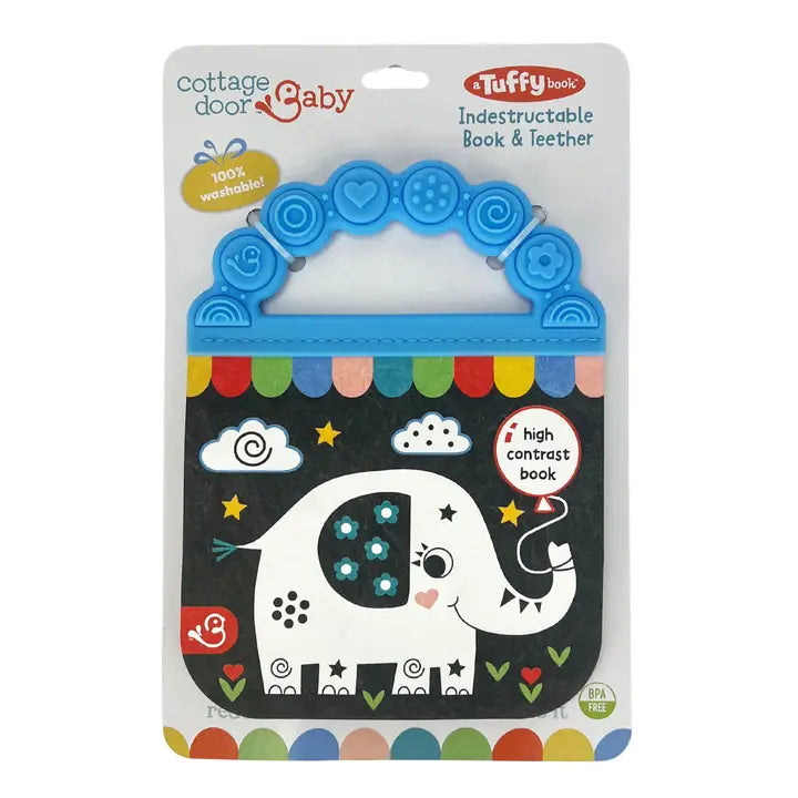 LOOK, LOOK BABY! RHYME TIME TUFFY HIGH-CONTRAST BOOK