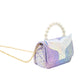 MERMAID TAIL PEARL HANDLE BAG - PURPLE