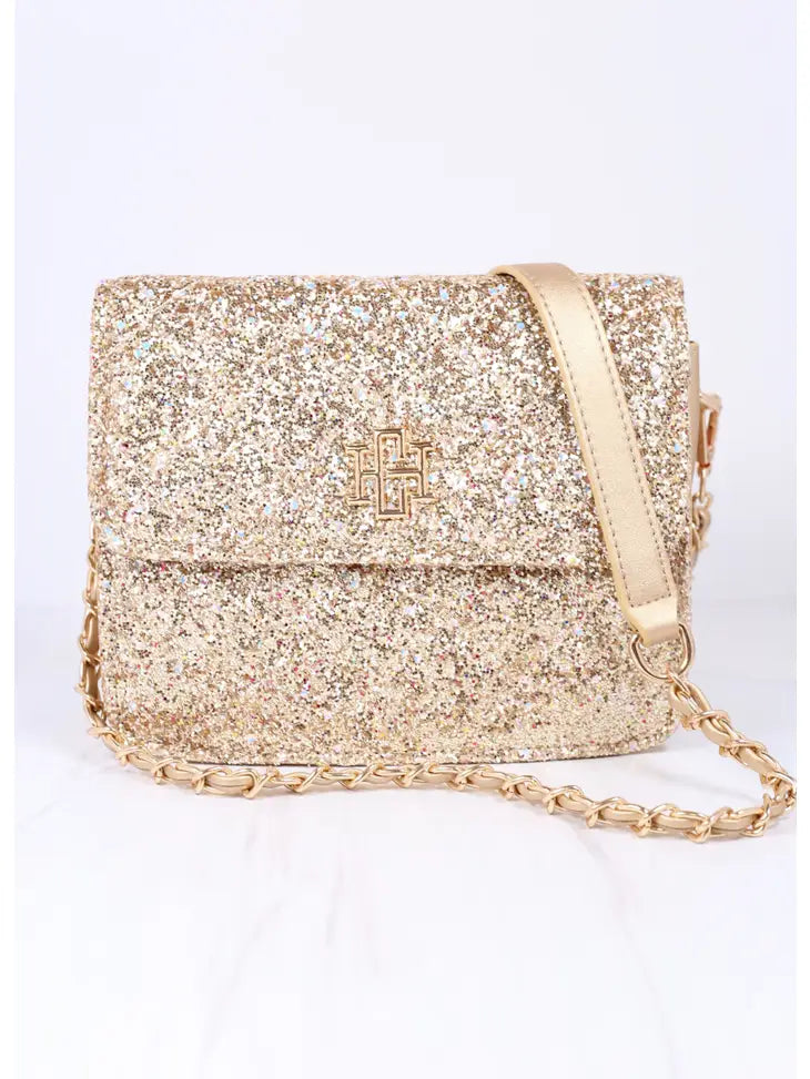 EVELYN CROSSBODY GLITTER - GOLD