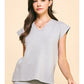 V NECK SWEATER VEST - HEATHER GREY