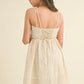 BACKLESS FIT AND FLARE SUNDRESS - CREAM
