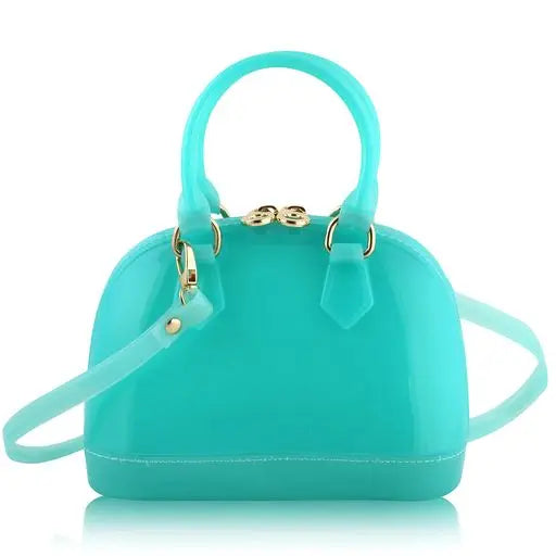 CATE PURSE W/ CASTLE CHARM - AQUA