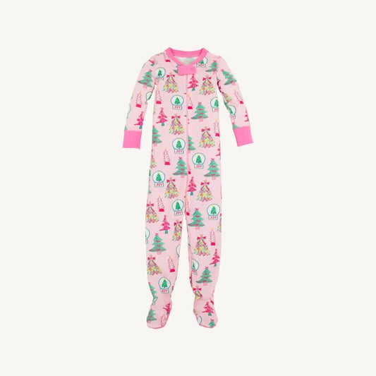 FALLON FOOTIE PAJAMAS - CHRISTMAS COLORING CONTEST/WINTER PARK PINK