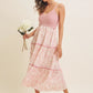 ROMANTIC FLORAL CAMI MIDI DRESS - SWEET PEA