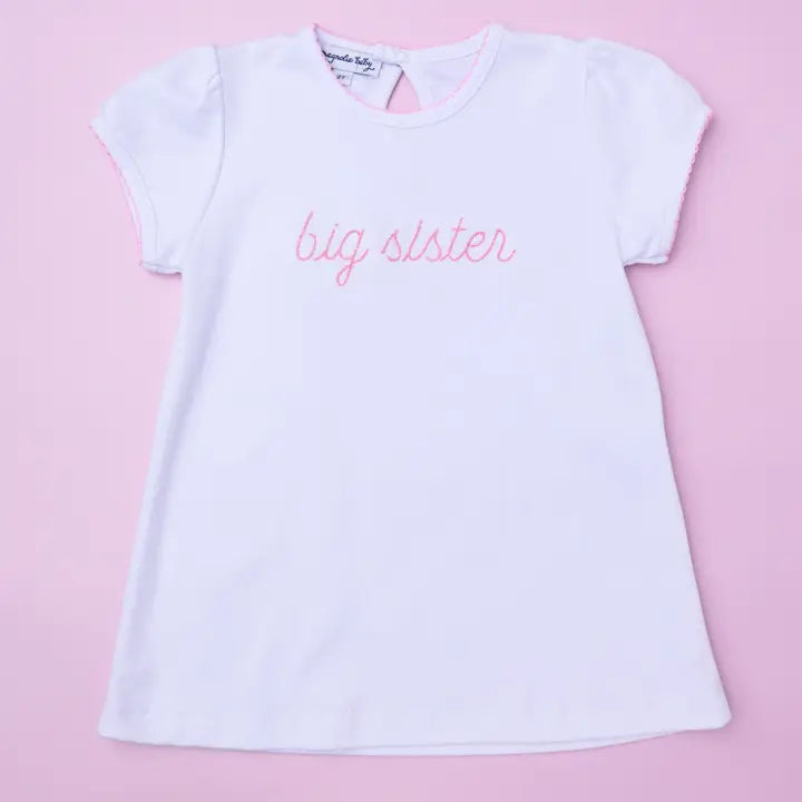 BIG SISTER EMBROIDERED T-SHIRT