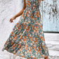 FLORAL SLEEVELESS TIERED DRESS