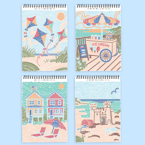 FLOWART DOT-BY-LETTER - DAY AT BEACH