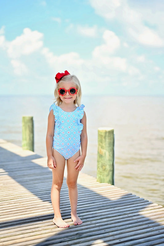 LOREN ONE PIECE SWIM - PATRIOTIC DAISY