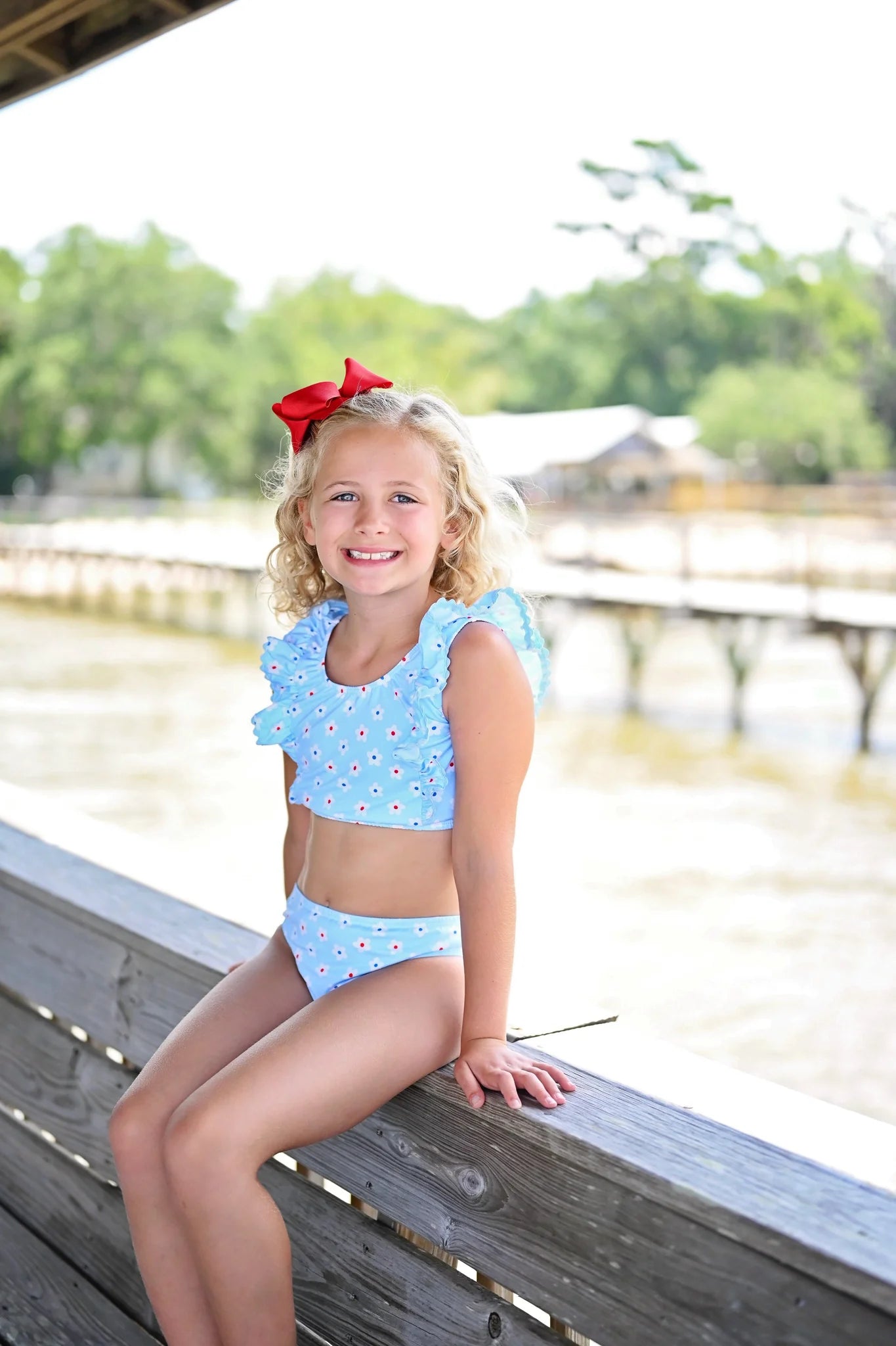 LOREN TWO PIECE - PATRIOTIC DAISY