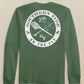 FLY FISHING BADGE LONG SLEEVE T-SHIRT - CEDAR GREEN