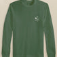 FLY FISHING BADGE LONG SLEEVE T-SHIRT - CEDAR GREEN