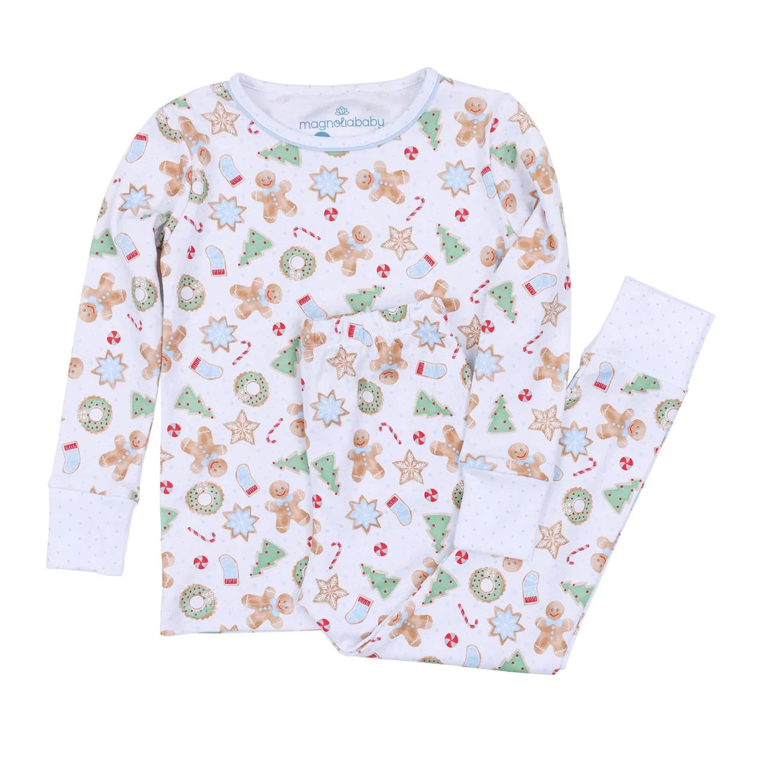 FROSTED WONDERLAND TODDLER LONG PAJAMAS - LIGHT BLUE