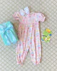BRITT ROMPER SS - GOLDEN BIRTHDAY PARTY/PIER PARTY PINK