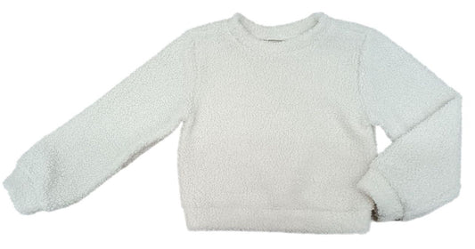 GIRLS COZY SWEATSHIRT - WHITE