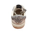 KIDS CAROLINA SNEAKER- WHT/GREY GLITTER