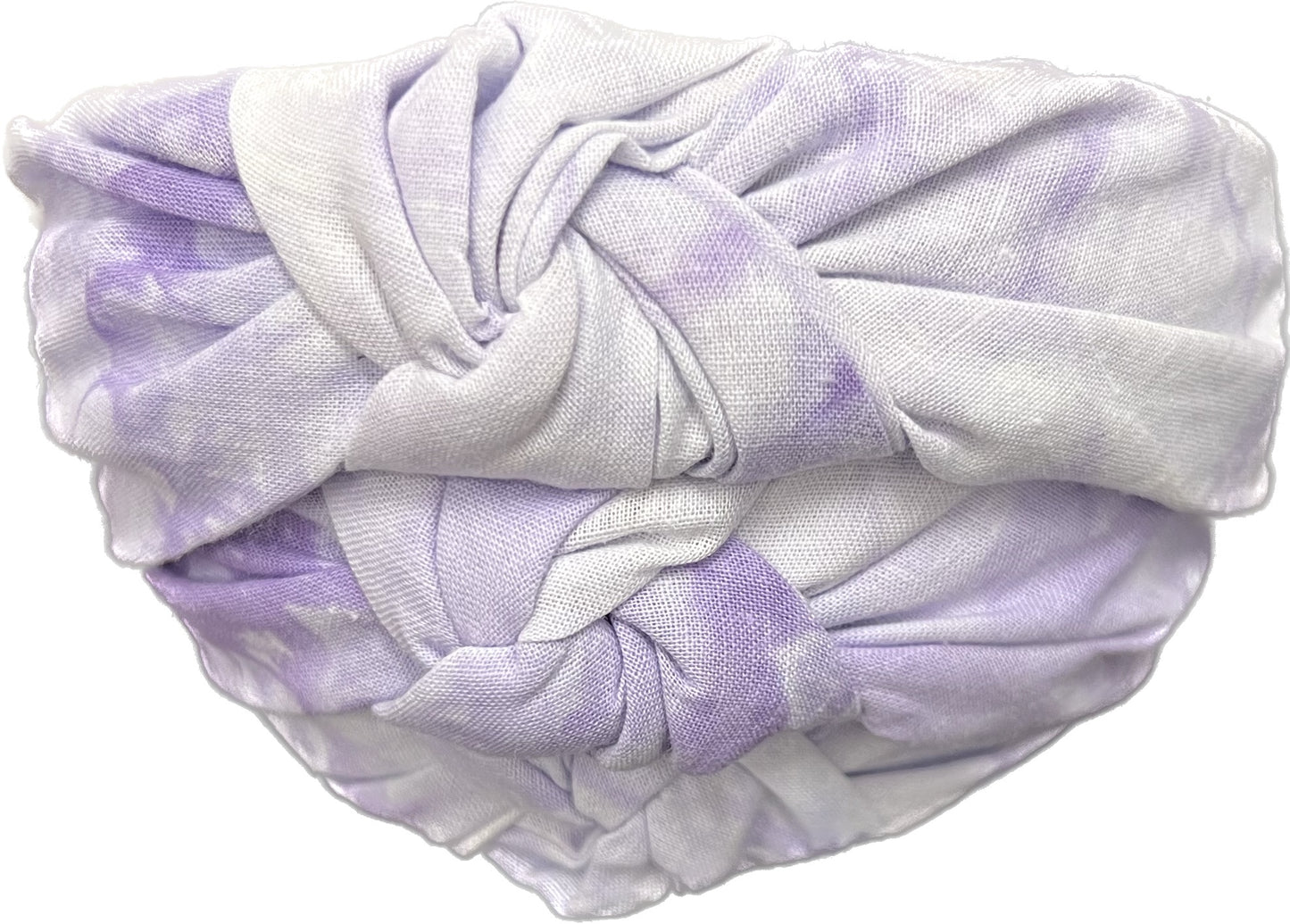 TIE DYE KNOT HEADBAND - LAVENDER