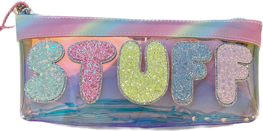 STUFF GLAZED CLEAR MINI POUCH