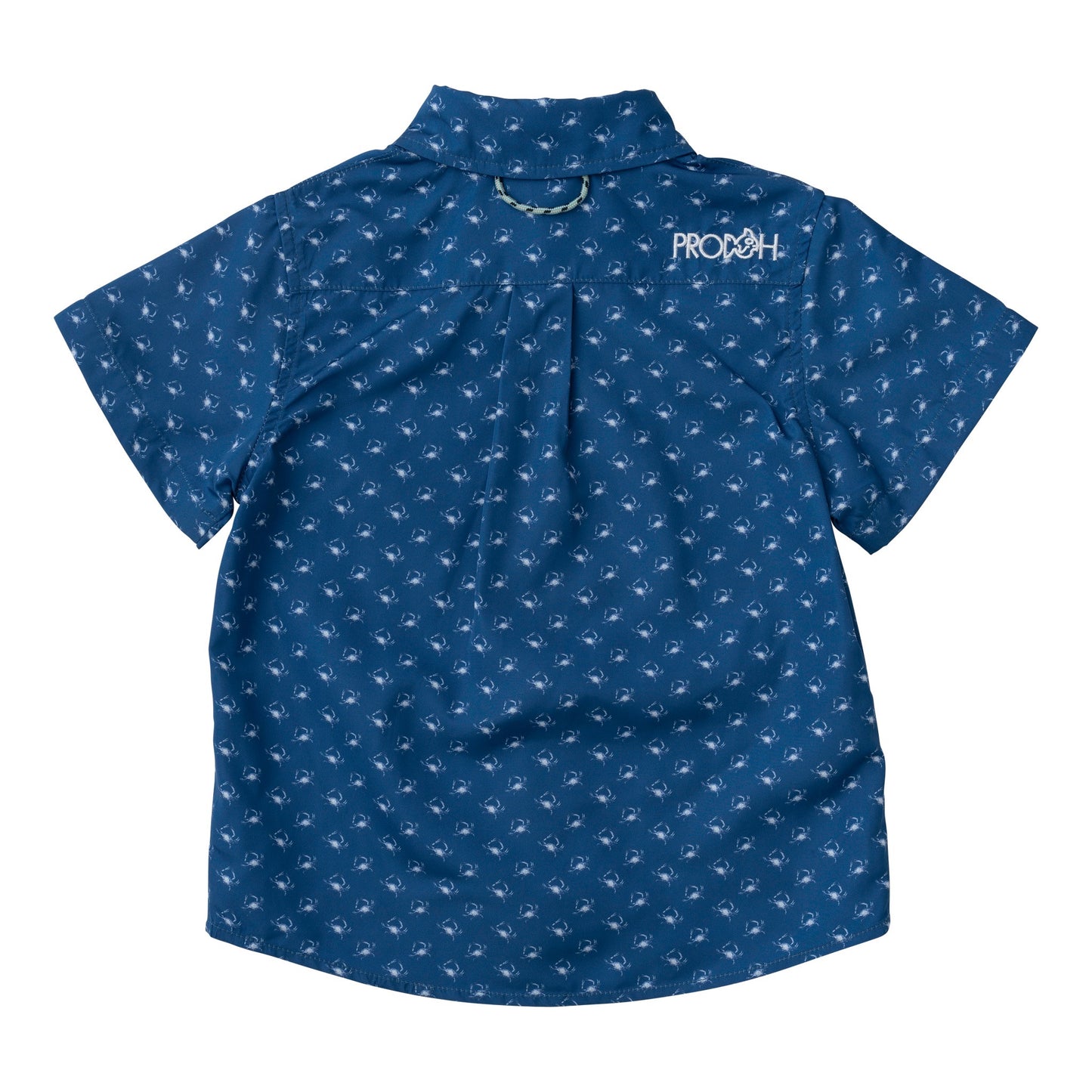 SHORT SLEEVE FISHING SHIRT - SET SAIL CRAB PRINT